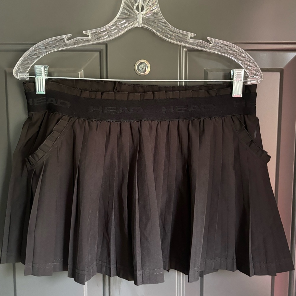 HEAD Women's Black Pleated Mini Tennis Skirt
